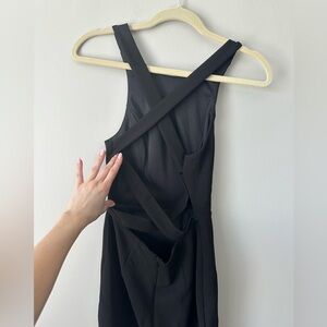 Black Dress with Back Cutout